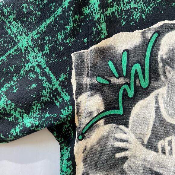 Vintage Boston Celtics AOP Salem Sports 1992 NBA Shirt Single Stitch Sleeve L - Picture 10 of 12